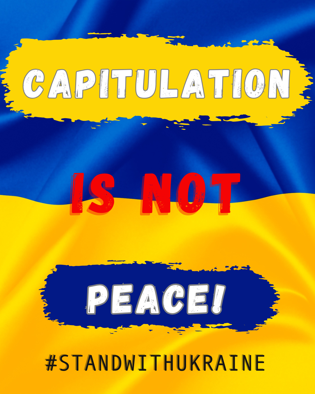 Capitulation is NOT peace!
