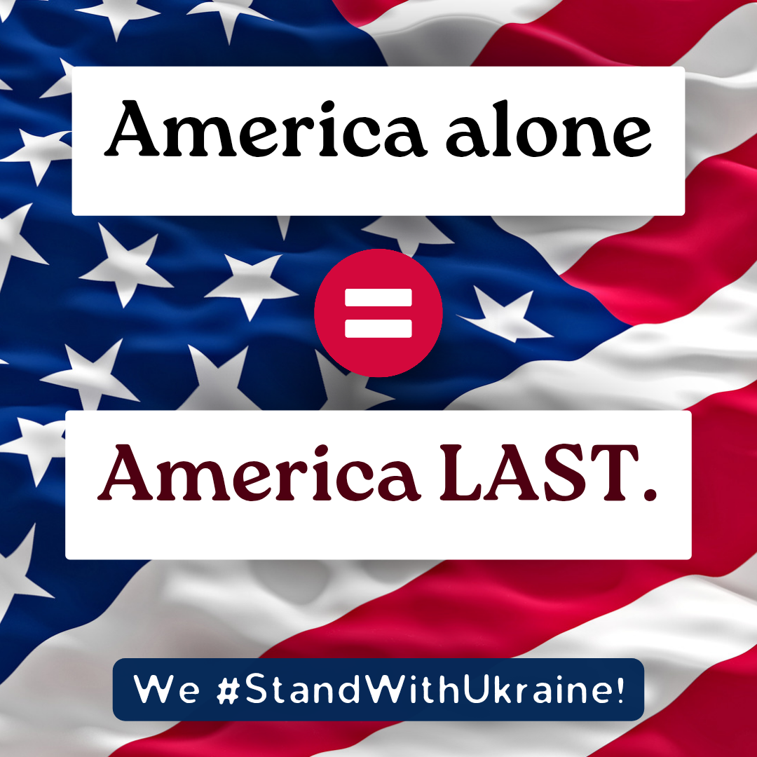 America alone = America LAST