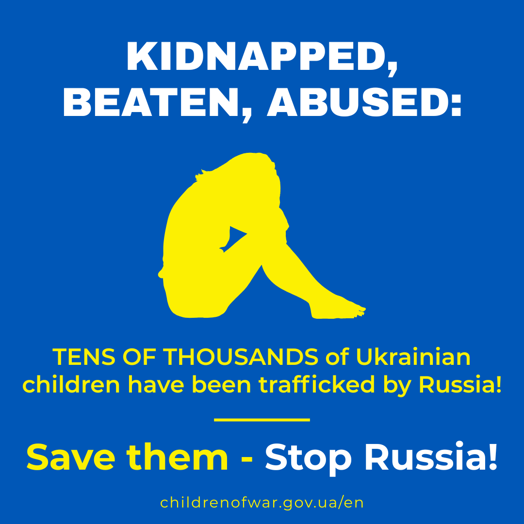 Russia child trafficking – blue