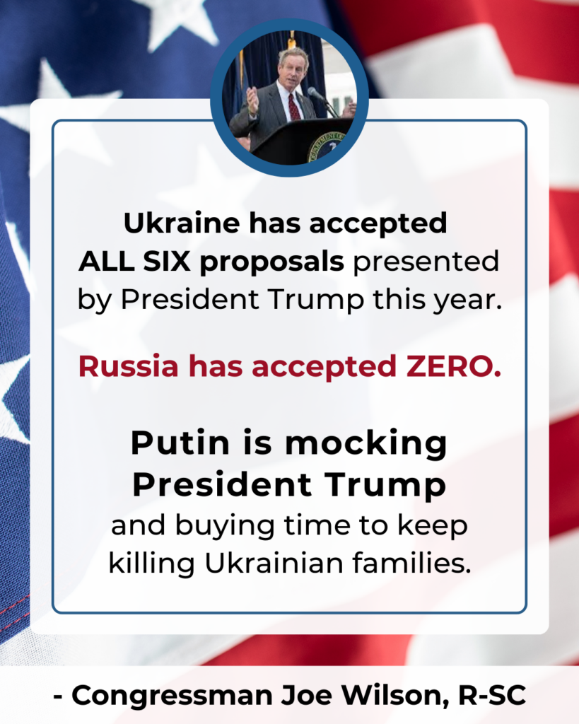 Ukraine has accepted ALL SIX proposals – Joe Wilson 1
