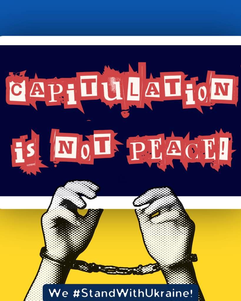 Capitulation is NOT peace! 3